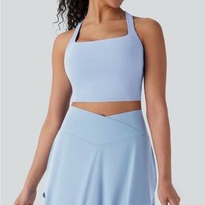 HALARA NWT Blue 2PC Athletic Crop Tank & Skirt Set - NWT